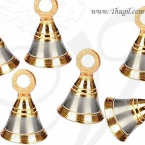 Brass Bells Puja Room Temple Door Small Tinker Bell Buy Online 2 inches 6 pieces