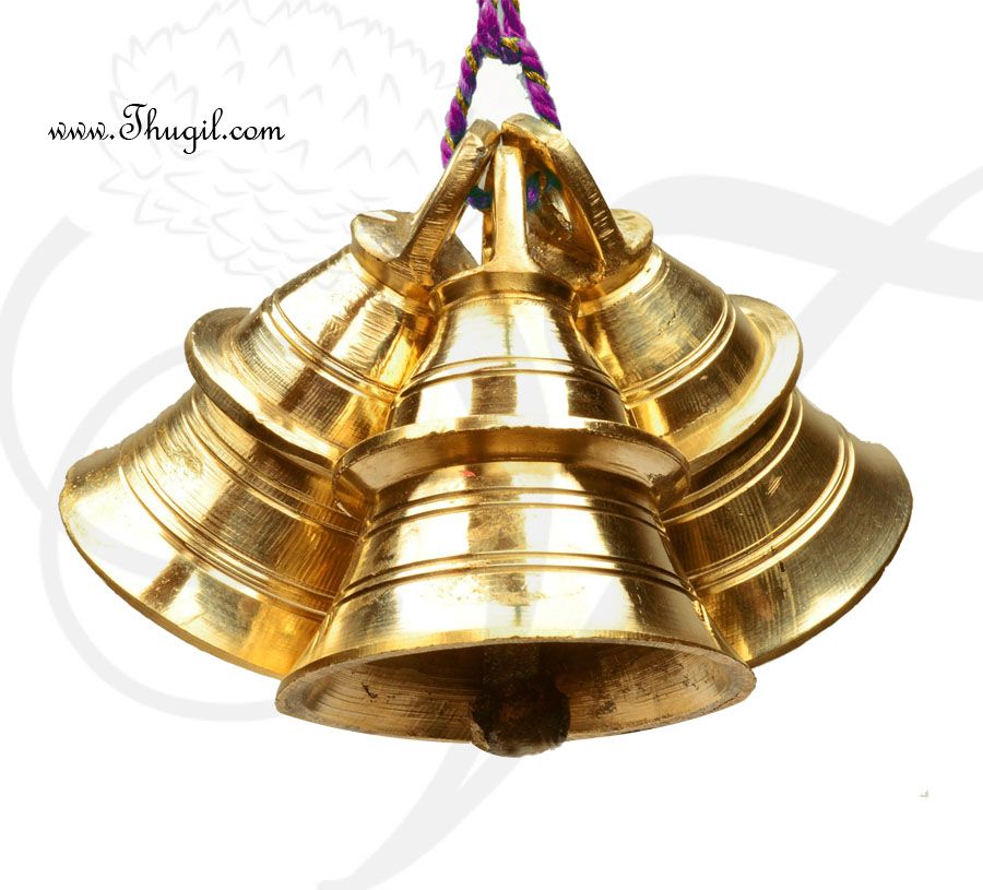 Brass Bells Puja Room Temple Door Small Tinker Bell Buy Now 3"