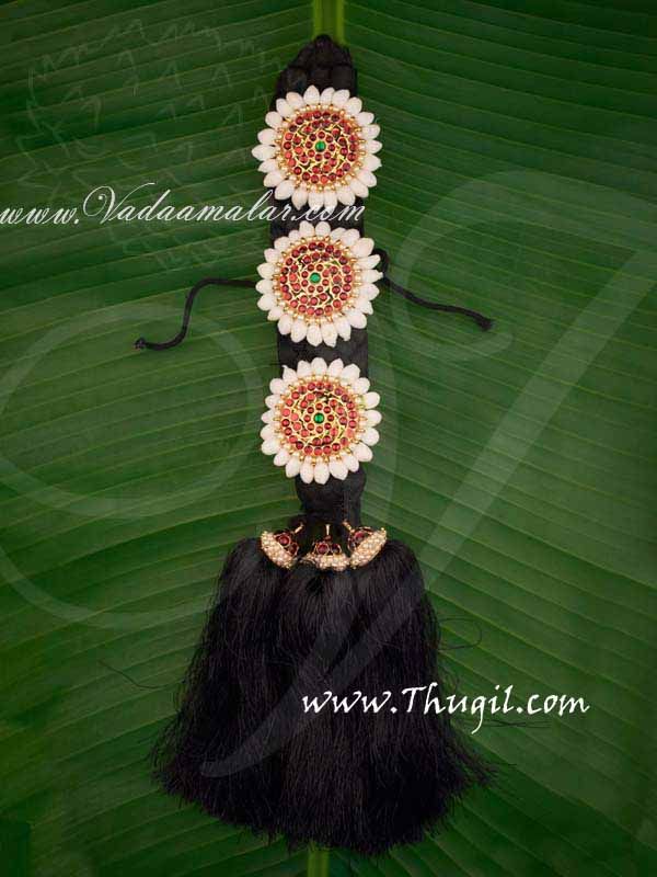 Small Size Braid Billai 15" with False Hair Jada billalu Set Buy Now