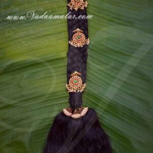 18" Small size False Hair with 3 Billai Braid Billai Choti Amman VaraLakshmi Buy now