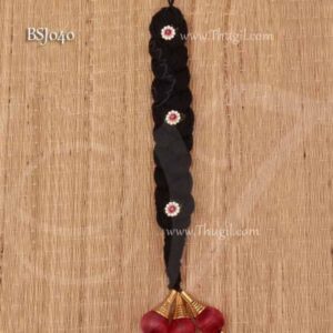 Jadai Small Size False Hair with 3 Stone Billai Choti For Amman Buy Now 12 inch