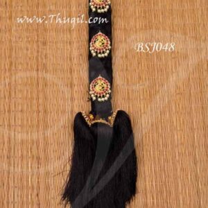False Hair with 3 Billai Braid Billai Choti Amman VaraLakshmi 10 Inches