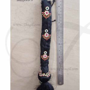 15 Inches Small size False Hair with 3 Billai Braid Billai Choti Amman VaraLakshmi