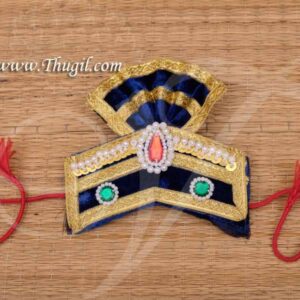 Cloth Mukut Half Crown For Hindu God Goddess Buy Now 4.5"