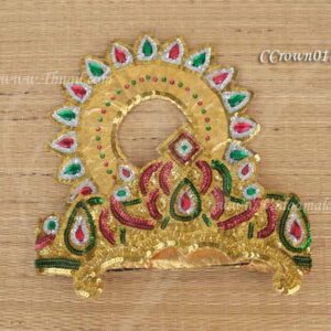 Fancy Crown for Asura Indian God Crown Accessories Mahishasura 10.5 inches