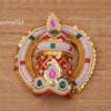 Kreedam for Devi Durga Saraswathi Hindu Goddress Crown Pearl Mukut 5 Inches