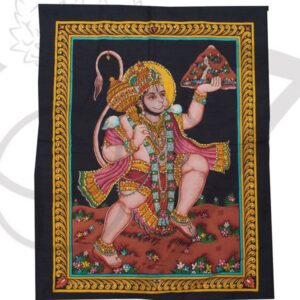 Lord Hanuman poster on unframed cloth printed