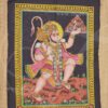 Indian Hindu God Hanuman chamki Design Cotton Cloth Screen