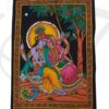 Lord Krishna & Radha poster on unframed cloth printed