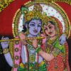 Lord Krishna & Radha poster on unframed cloth printed
