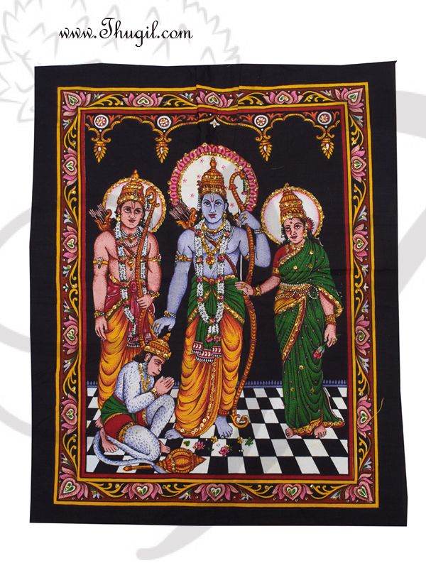Lord Ramar poster on unframed cloth printed