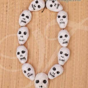 Plastic Skull Maala for Amman Idol Statue Decorations 21"