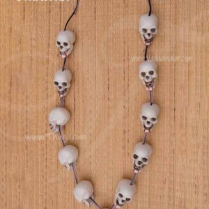 Plastic Skull Maala for Amman Idol Statue Decorations 21 inches