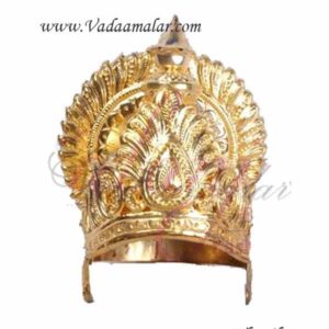 MahaRaja King Rani Queen Indian Crown Kreedam Headgear Fancy Dress