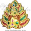 Devi Durga Saraswathi Hindu God Multi Color Crown And pearl Mukut Accessories