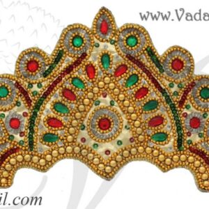 Crown Kreedam Headgear Indian King Rajah Indian God Goddess