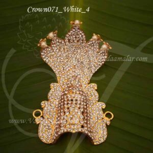Crown Hindu Deity Mukut Kreedam Head Ornaments Buy Now 4 inch