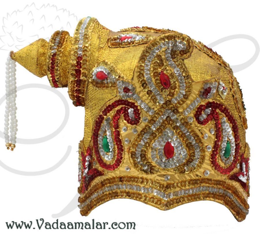 Andal Female Maharani Kreedam Kondai Headgear Accessories Indian God Goddess