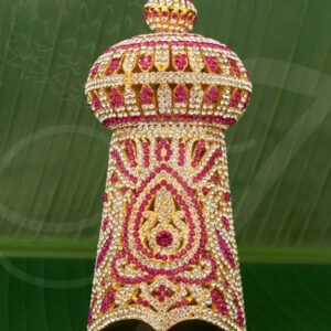 Vairamudi Perumal Kreedam Hindu Deity Stones Mukut 7.5 inches