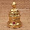 Kireedam for Hindu God Full Round Crown Gold Plated Crown 4.5 inches