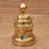 Kireedam for Hindu God Full Round Crown Gold Plated Crown 4 inches