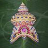 Half Crown Multi Colour Mukut For Hindu God Goddess 5.5 inches