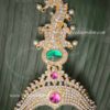 Half Crown Multicolor Mukut Kreedam For Hindu God Goddess 5.5 Inches