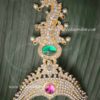 Half Crown Multi color Mukut Kreedam For Hindu God Goddess 4.2 Inches