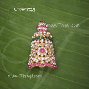 Kreedam Multi Color Half Crown Hindu God Statues 2 inches