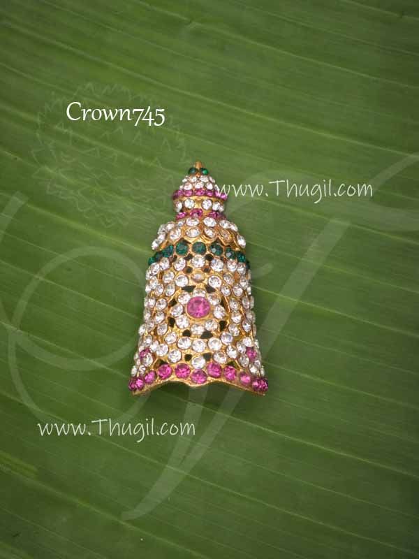 Kreedam Multi Color Half Crown Hindu God Statues 2 inches