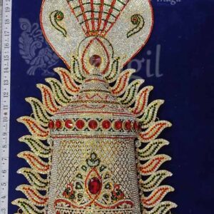 Large Sudar Naga Kreedam Devi MariAmman Idol Mukut Crown 22 Inches