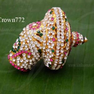 VairaMudi Perumal Crown Stone Kreedam for Vihsnu 2.5 inches