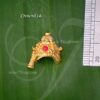 Kiredam in Small Size for Hindu Staues Gold Plated Mukut 0.9 Inches