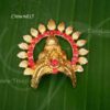 Arch Kireedam with Prabhavai Crown Gold Plated Mukut 1.8 inches