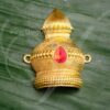 Kireedam for Hindu Half Crown Gold Plated Crown Mukut 2.8 Inches