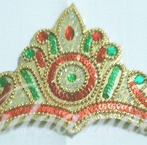 Red Green stone Crown for God and Goddess