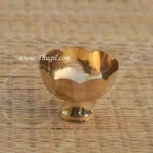 Brass Kumkum Chandan Cup Pooja Buy Now 2.5"
