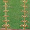 5 Step Lamp in Brass Diya 28 Inches Rangoli Vilaku