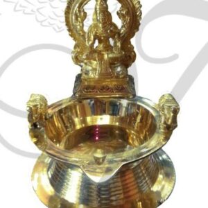7.5" Buy Online Brass Lakshmi Lamp Diya Vilakku - 1 piece
