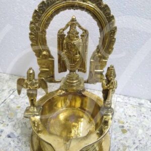 Buy Online Tirupati Lord Balaji Venkateshwara Diya Vilakku Oil Lamp 10 inches