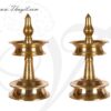 Kerala Design Nila Vilakku Diya NilaVilakku Brass Malabar Lamp 2 pieces