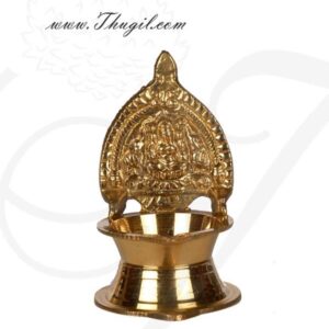 4" Kamakshi Vilakku Brass Diyas Lamps Buy Now from India
