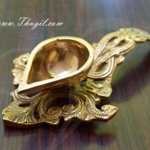 Brass Aarti Dhoop Single Pooja Arati 7 inches