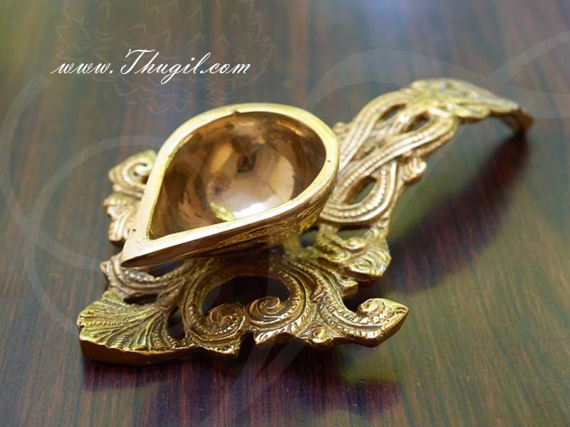 Brass Aarti Dhoop Single Pooja Arati 7 inches