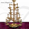 Brass Deepams Diya Tall Multi Step Ratha Harrathi Lamp Buy Now 25"