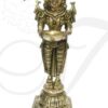 Paavai Vilakku Bronze Lady with Lamp Indian Design