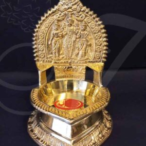 7" Lord Murugar Vilakku Brass Diyas Lamps Buy Now