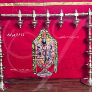 2 feet Vasal Malai Vilakku in Brass for Temples and Puja Room Door Diya