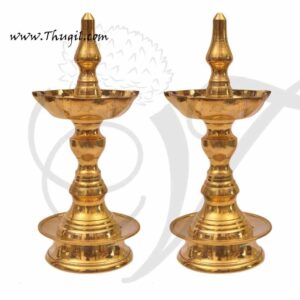 Uduppi Oil Lamp in Brass Indian deepam buy now 7 "