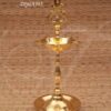 Gold Plated Kuthu vilakku Standing Small Lamps for Gifts 8.5 inches